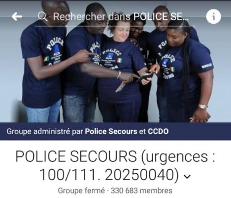 Article : POLICE SECOURS, un groupe Facebook d’utilité publique en Côte d’Ivoire